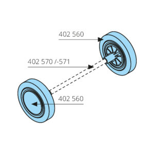 Kółko przednie 402560