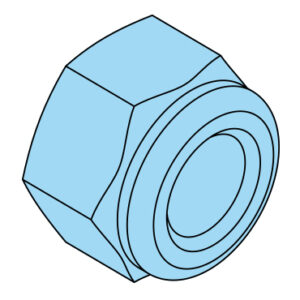 Zelfborgende zeskantmoer M 10
