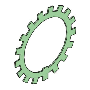 Bearing washer D - 90 mm