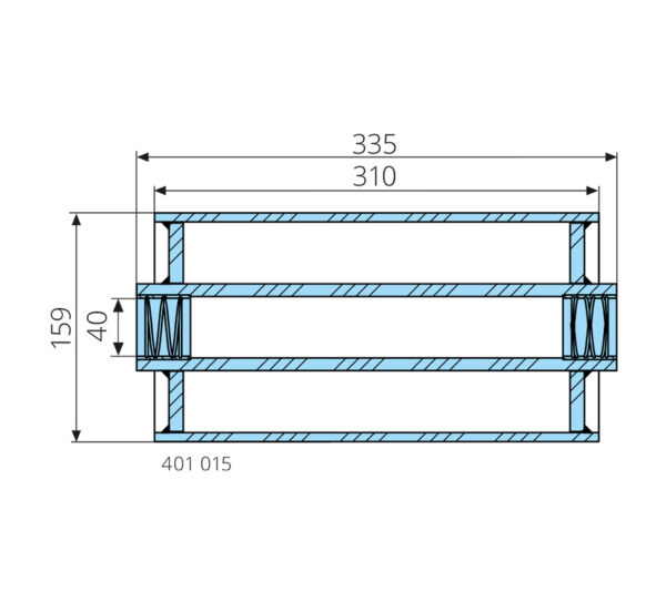 Roll 40 x 159 x 310/335 mm - Steelcon
