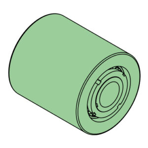 Guide roller cpl. 65 x 210 x 227 mm