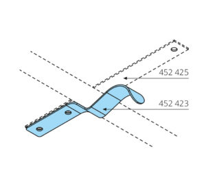 Sprężyna blokująca pokrywy 452423