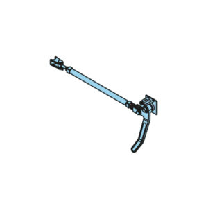 Vergrendeling met centrale vergrendelingshendel