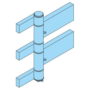 Right hinge 35 x 298 mm